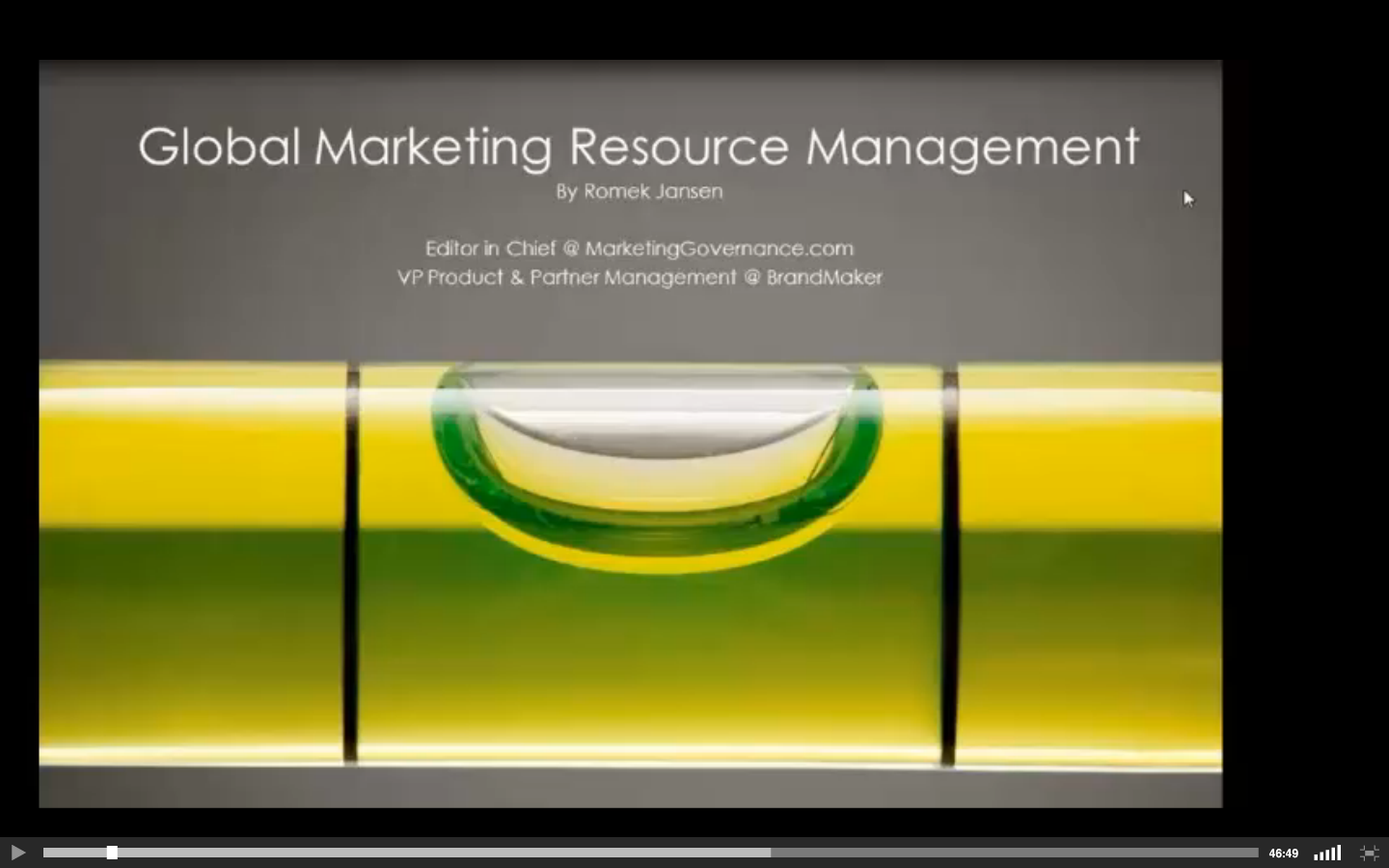 Global Marketing Resource Management Webinar